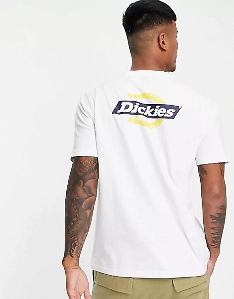 Dickies – Ruston – T-Shirt mit Rückenprint in Weiß günstig online kaufen