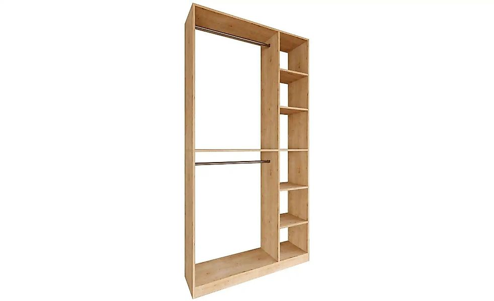 Kompaktgarderobe  Palosa ¦ holzfarben ¦ Maße (cm): B: 110 H: 211 T: 35.0 Ga günstig online kaufen