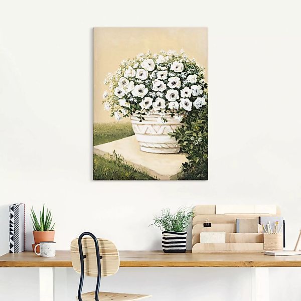 Artland Leinwandbild "Blumentopf II", Blumen, (1 St.), auf Keilrahmen gespa günstig online kaufen