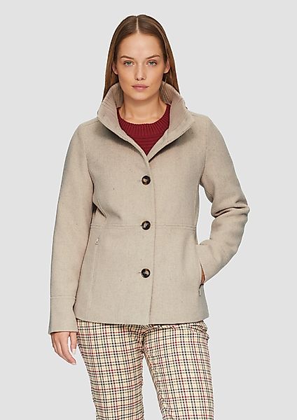 s.Oliver Funktionsjacke Twilljacke mit Strick-Stehkragen und günstig online kaufen