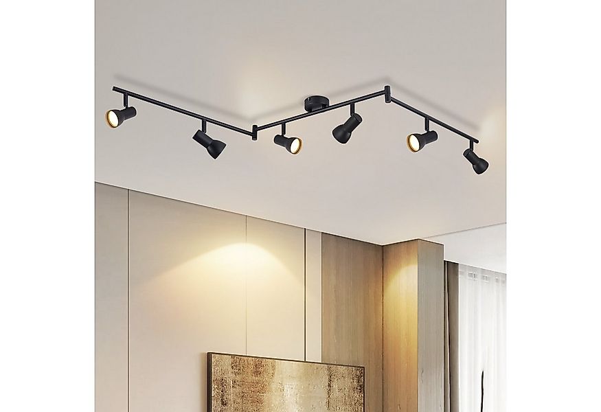 Nettlife Deckenstrahler Deckenstrahler 1/2/3 Flammig Schwarz GU10, Schwenkb günstig online kaufen