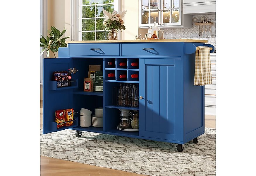 HAUSS SPOLE Kücheninsel Küchenschrank, buffetschrank, Speisewagen mit Speic günstig online kaufen