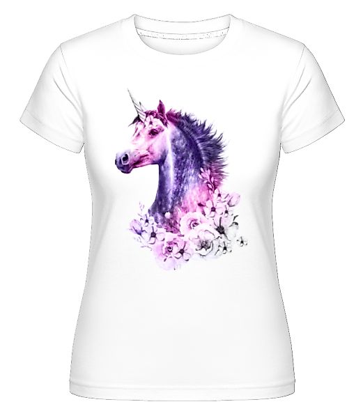 Blumen Einhorn · Shirtinator Frauen T-Shirt günstig online kaufen