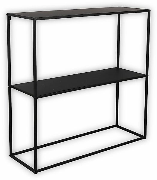 MIRRORS AND MORE Konsolentisch »ALEXIS«, (6 St.), schwarzes Metallgestell günstig online kaufen