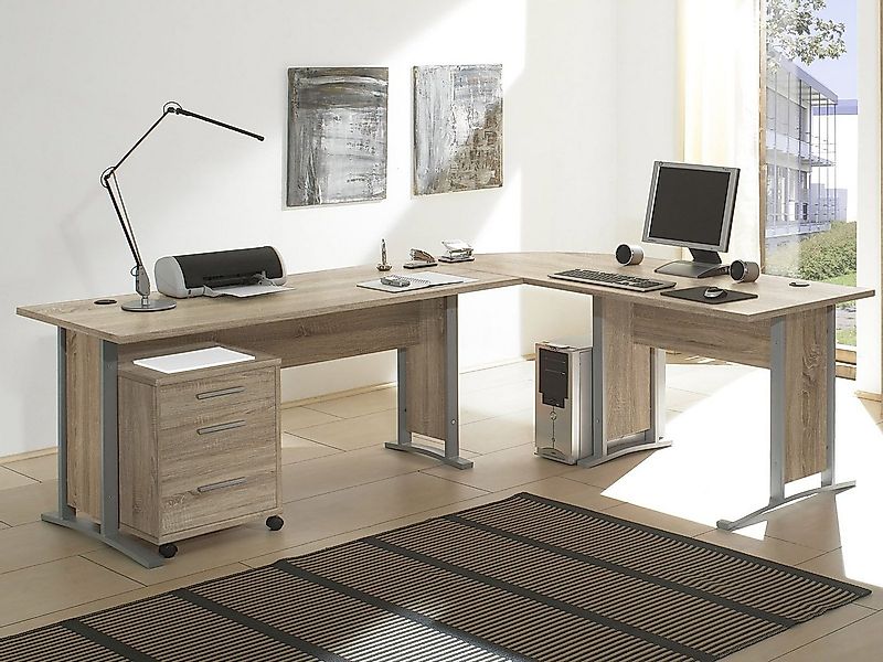 PREISBRECHER Eckschreibtisch Clermont, 220 x 72 x 70 cm (B/H/T) günstig online kaufen