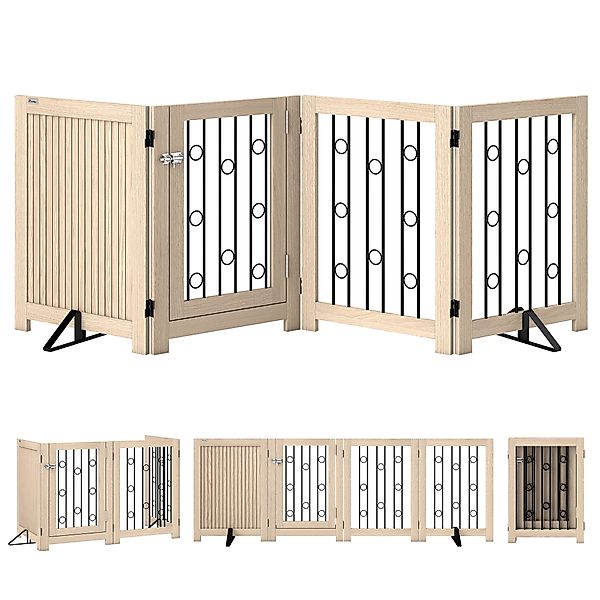 PawHut Absperrgitter Hund Freistehendes Schutzgitter, HxB: 70 x 205 cm Falt günstig online kaufen