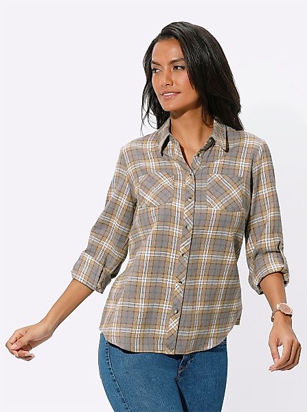 Witt Klassische Bluse Flanell-Bluse günstig online kaufen
