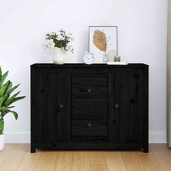 vidaXL Sideboard Sideboard Schwarz 100x35x74 cm günstig online kaufen