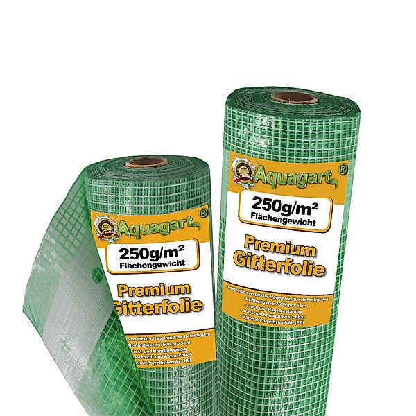 Aquagart Gitterfolie 8m Gitterfolie, Gartenfolie, Gewächshausfolie 3m breit günstig online kaufen