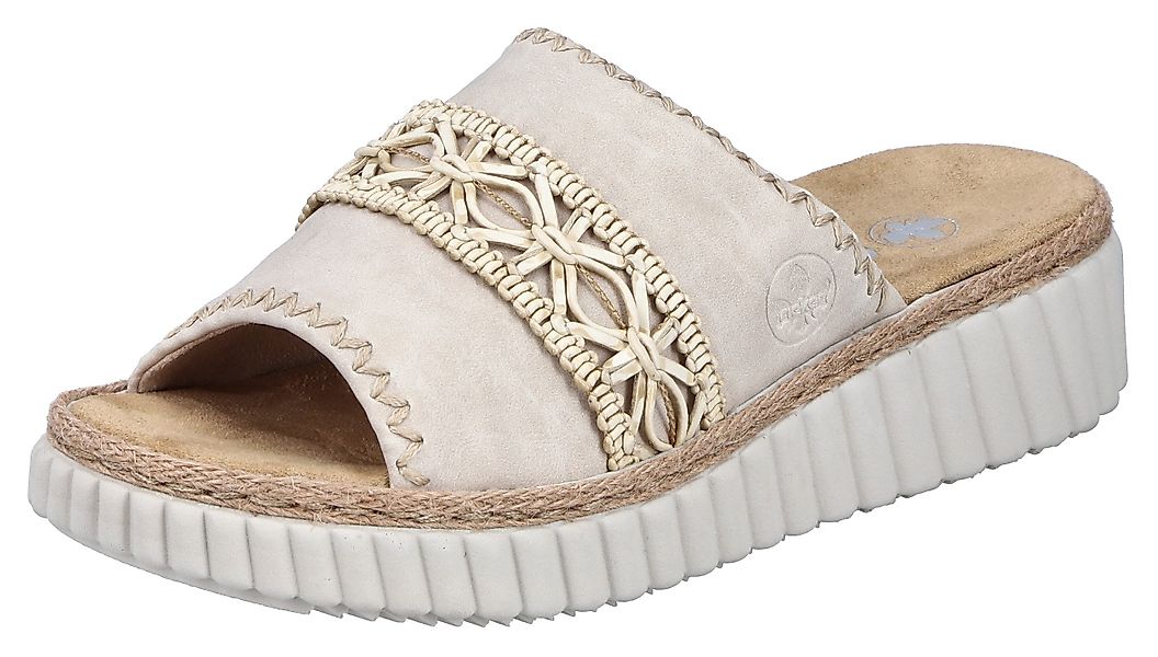 Rieker Pantolette Sommerschuh, Strandschuh, Urlaubschuh, Hausschuh günstig online kaufen