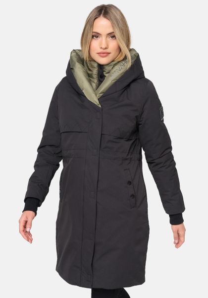 Navahoo Kurzmantel "Snowelf" Wintermantel mit hohem Kragen und großer Kapuz günstig online kaufen