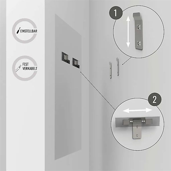 Loevschall Badspiegel »Lago, Spiegel Bundle inkl. Schminkspiegel, Badezimme günstig online kaufen