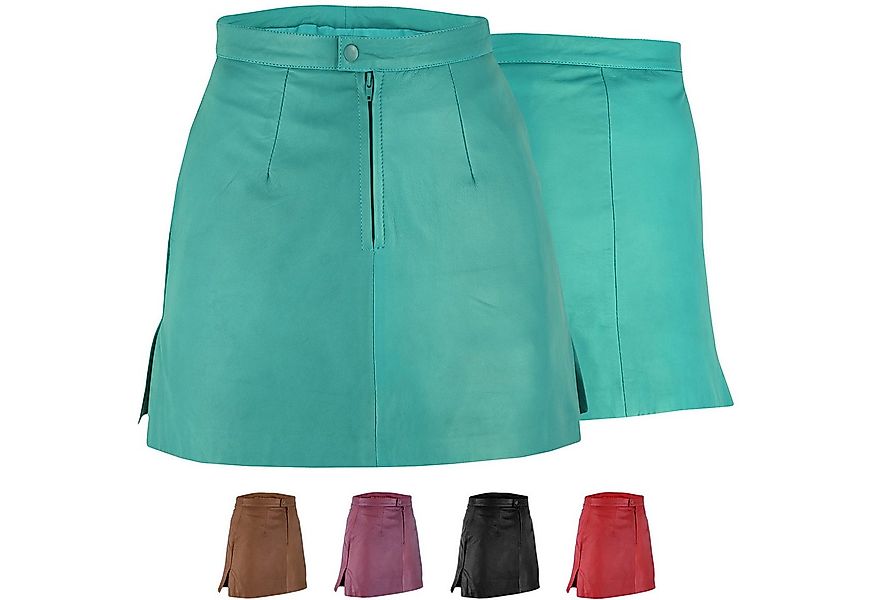 German Wear Lederrock Trend451R Mini Mini Lederrock echtes Leder schwarz günstig online kaufen