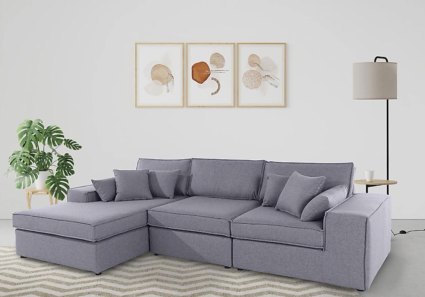 OTTO home Ecksofa "Florid L-Form" 3 Teile, bestehend aus Modulen, viele Bez günstig online kaufen