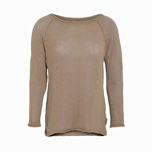 Knit Factory Strickponcho Jasmin Pullover 40/42 Glatt Beige (1-tlg) Strickw günstig online kaufen