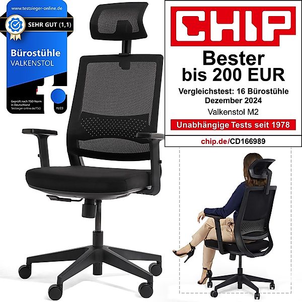 VALKENSTOL Bürostuhl M2 Ergonomischer Bürostuhl 150 günstig online kaufen