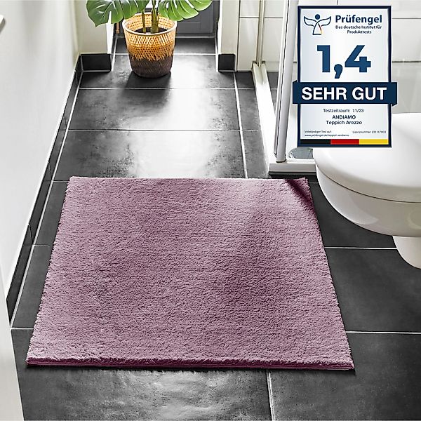 Andiamo Badematte "Arezzo" Höhe 16 mm rutschhemmend beschichtet fußbodenhei günstig online kaufen