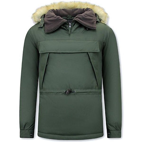 Beluomo  Blazer Anorak Winterjacken Mit Fellkapuze günstig online kaufen