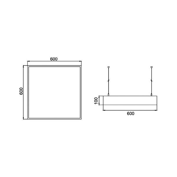 BRUMBERG LED-Pendel Biro Square, DALI dimmbar, silber, 3000K günstig online kaufen