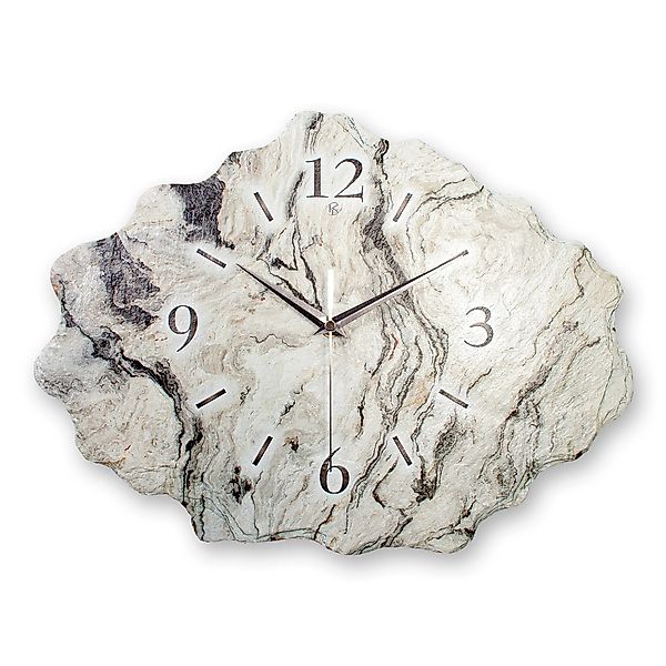 Kreative Feder Wanduhr Design-Wanduhr aus Stein günstig online kaufen