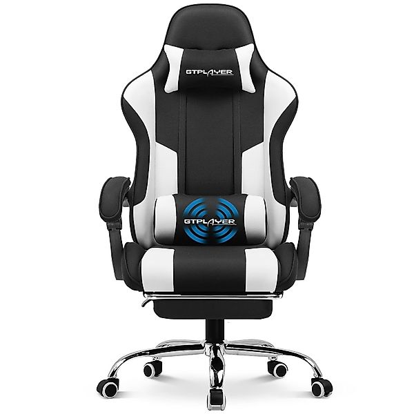 GTPLAYER Gaming-Stuhl Bürostuhl mit Massagefunktion, Fußstütze, günstig online kaufen