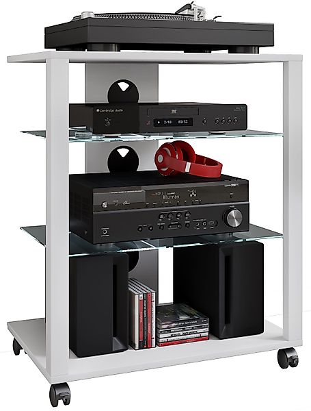VCM TV-Rack Hifi Möbel Rack Glas günstig online kaufen