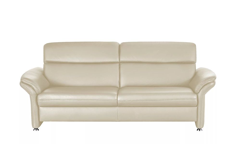 meinSofa Ledersofa - beige - 228 cm - 94 cm - 92 cm - Polstermöbel > Sofas günstig online kaufen