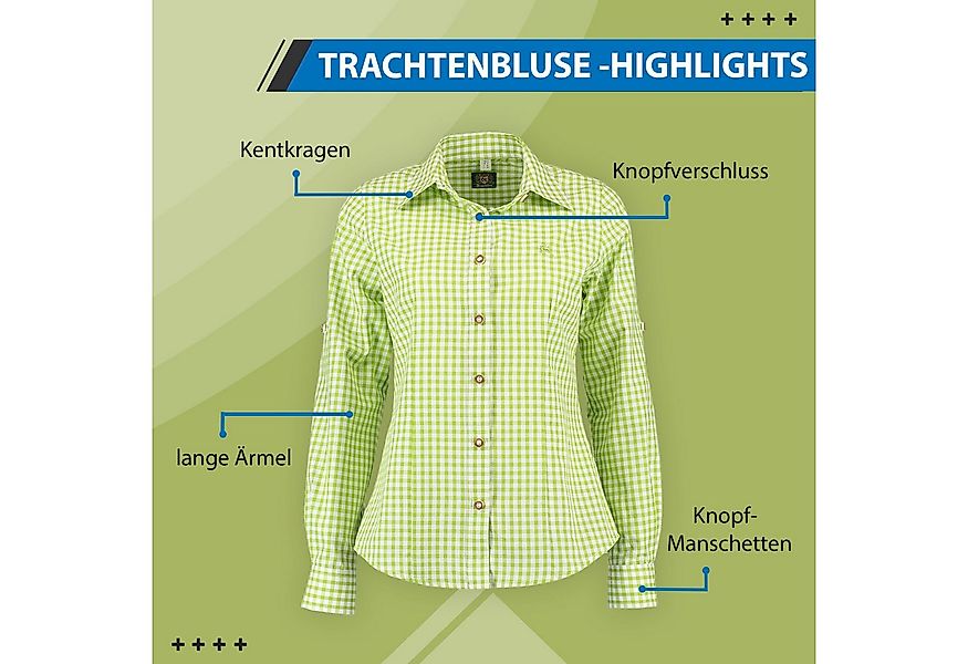 German Wear Trachtenbluse GW-OB13 Trachtenbluse für günstig online kaufen