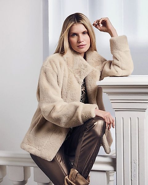 Hajo Fellimitatjacke hochwertige Fake Fur Jacke günstig online kaufen