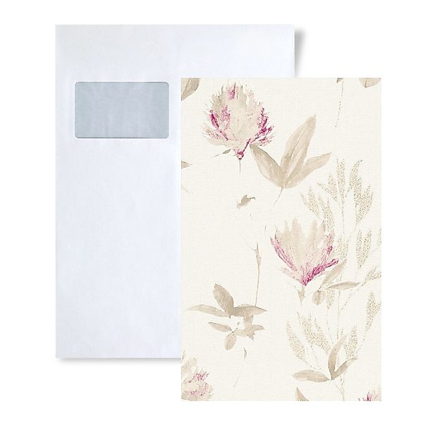 PROFHOME 1 MUSTERSTÜCK S-344983-GU DIN A4 MUSTER der Floral Tapete günstig online kaufen