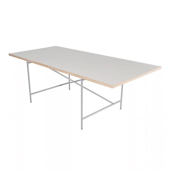Richard Lampert - Eiermann 1 Tisch 90x200cm Gestell mittig - weiß/Melamin g günstig online kaufen