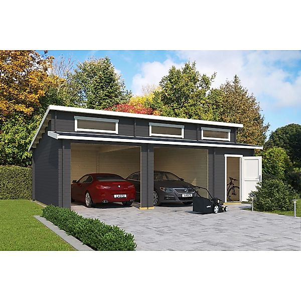 Lasita Garage Hawaii ohne Tore 780 cm x 520 cm Carbongrau günstig online kaufen