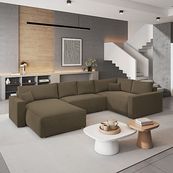 Masseno Ecksofa VELAMI mit Schlaffunktion U-Form, günstig online kaufen