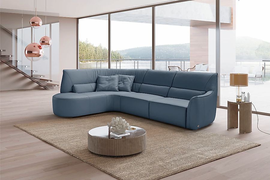Egoitaliano Ecksofa "Puffy, extravagant & edel, Retro Designsofa, hoher Sit günstig online kaufen