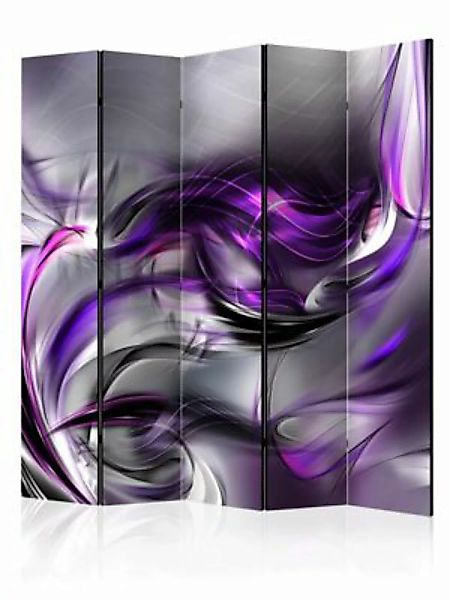 artgeist Paravent Purple Swirls II [Room Dividers] mehrfarbig Gr. 225 x 172 günstig online kaufen