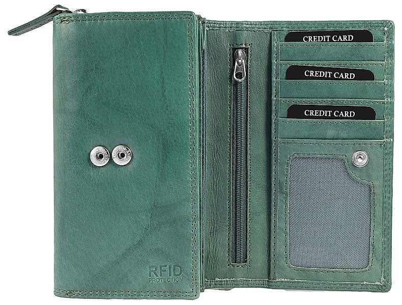 Leonardo Verrelli Geldbörse 3000574 Echtleder Damen Geldbörse, länglich & R günstig online kaufen