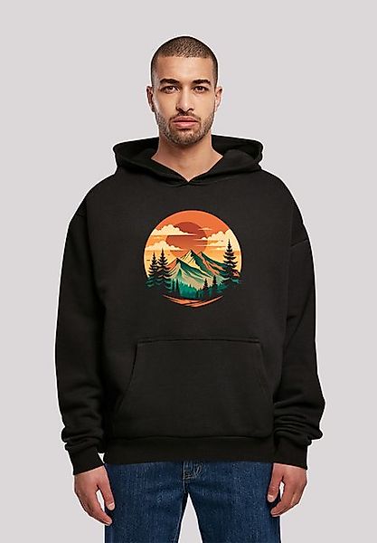 F4NT4STIC Kapuzenpullover Sonnenuntergang Berglandschaft Premium Qualität günstig online kaufen