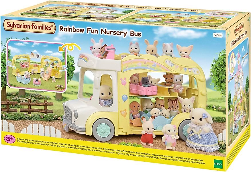 Sylvanian Families Spielzeug-Bus Erlebniskindergarten Bus Regenbogen günstig online kaufen