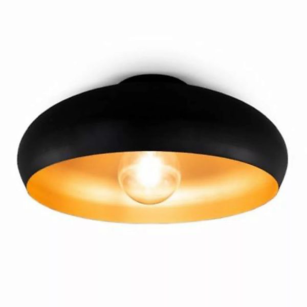 B.K.Licht Deckenleuchte Retro schwarz-gold Deckenlampe Wohnzimmer Flur Schl günstig online kaufen