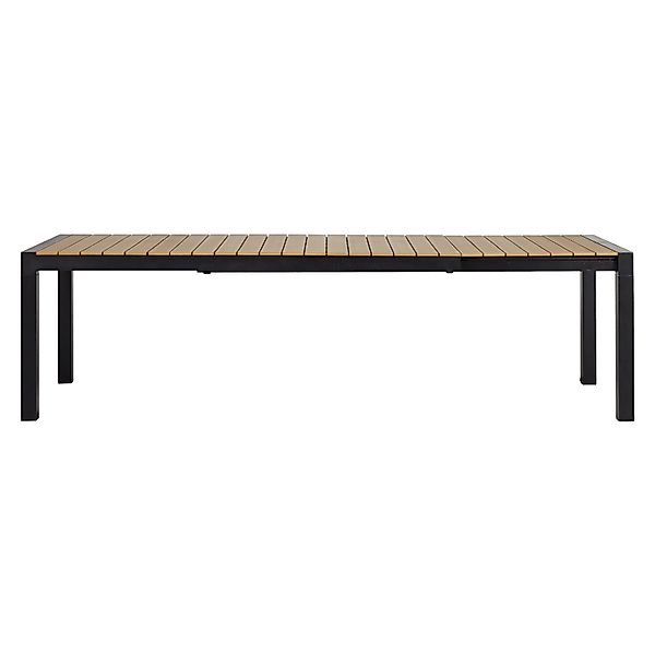 ebuy24 Joan Gartentisch 205-275 x 100 cm mit Auszug mit 1 Platte Schwarz un günstig online kaufen