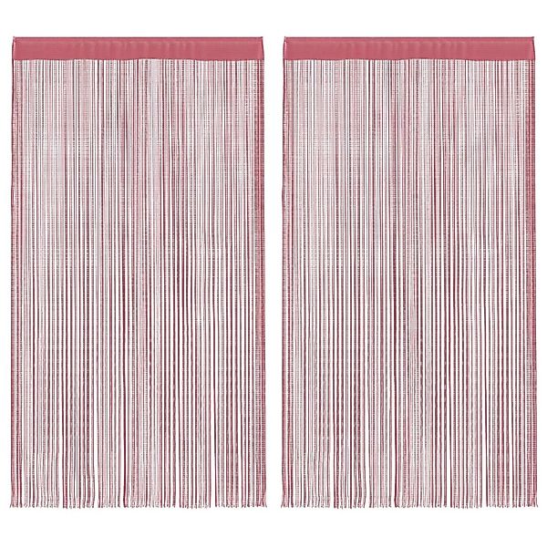 vidaXL Fadenvorhänge 2 Stk Rosa 140x250 cm 4102042 günstig online kaufen