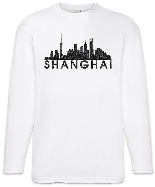 Urban Backwoods Langarmshirt Skyline Shanghai Langarm T-Shirt Schanghai Chi günstig online kaufen