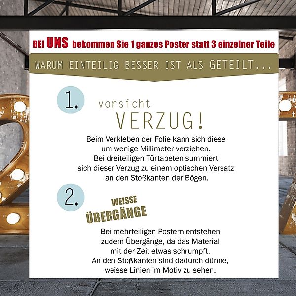 Stickerprofis Türtapete 100 Motive zur Wahl, GANG IN DER TOSKANA, Premiumkl günstig online kaufen