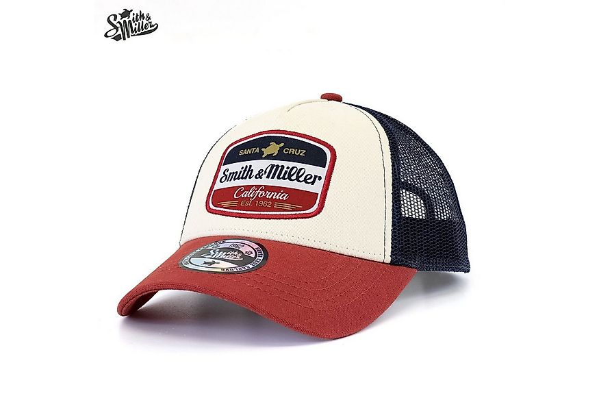 Smith & Miller Trucker Cap Basecap Vicent rot/beige - 1 Stück günstig online kaufen