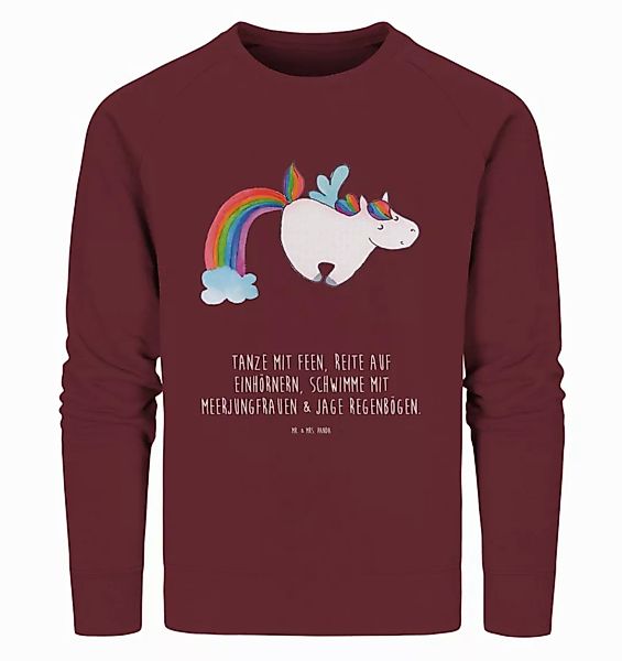 Mr. & Mrs. Panda Longpullover Größe S Einhorn Fliegendes Pferd - Burgundy - günstig online kaufen