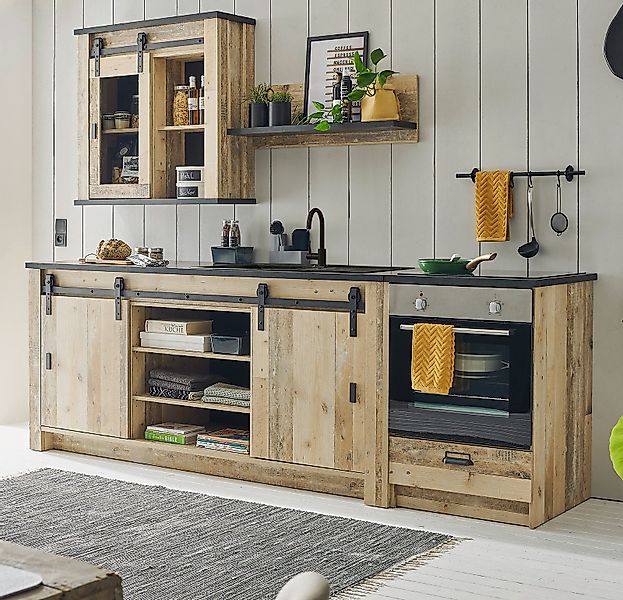 Furn.Design Küchenzeile Stove, Soft-Close, mit Schiebetüren günstig online kaufen