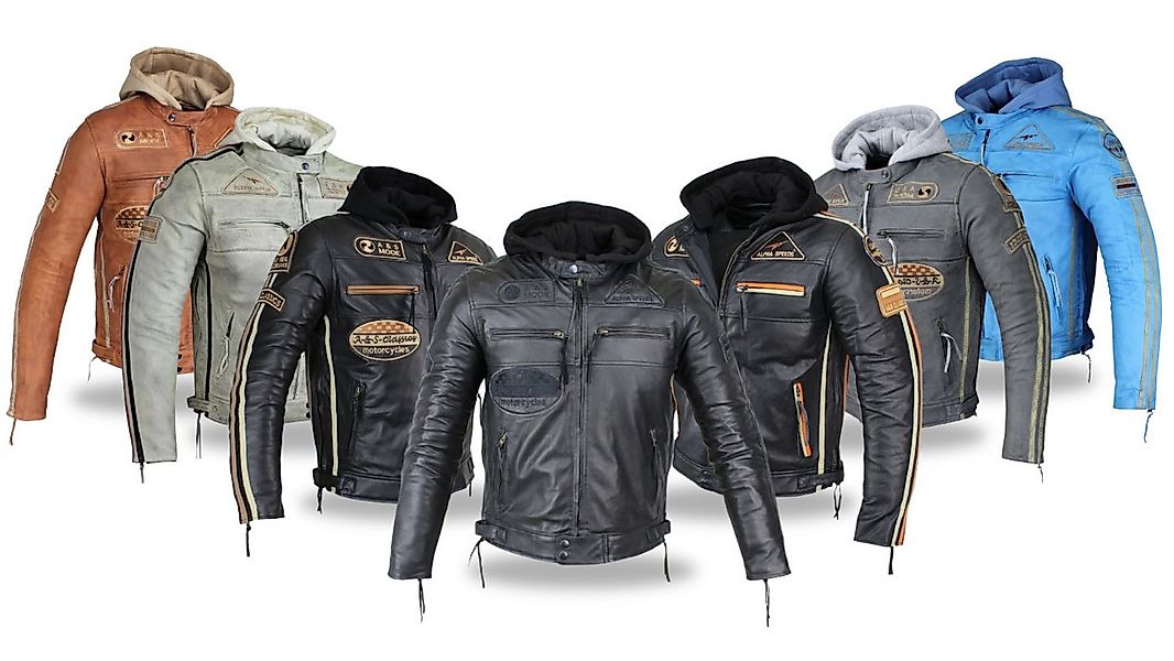 Alpha Speeds Motorradjacke - /Freizeit Herren Lammlederjacke Bikerjacke Hig günstig online kaufen