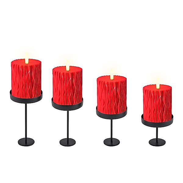 Spetebo Kerzenhalter Magnet Kerzenhalter schwarz 4er günstig online kaufen