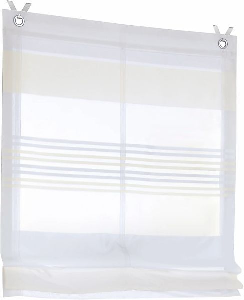 Kutti Raffrollo "Jamaica" mit Hakenaufhängung ohne Bohren freihängend halbt günstig online kaufen