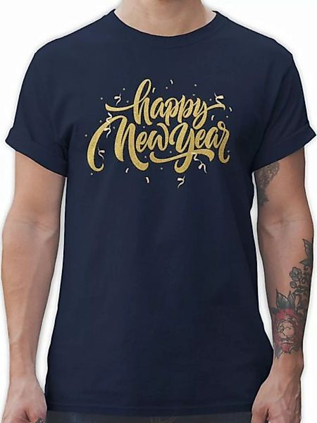 Shirtracer T-Shirt Happy New Year Silvester Erwachsene günstig online kaufen